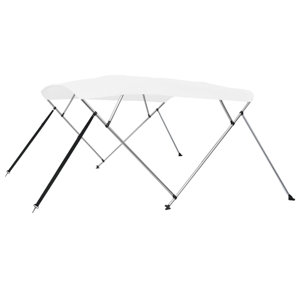 biminitop med 4 buer 243x210x137 cm hvid