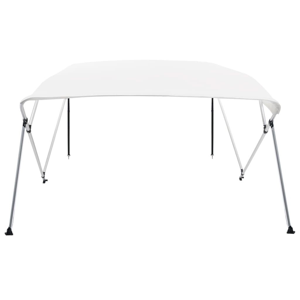 biminitop med 4 buer 243x210x137 cm hvid