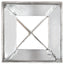 jordpløkker 6 stk. 12 x 12 x 89 cm galvaniseret stål sølvfarvet