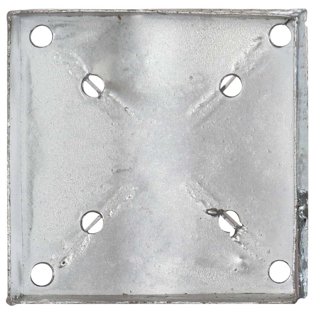 jordpløkker 6 stk. 14 x 14 x 91 cm galvaniseret stål sølvfarvet