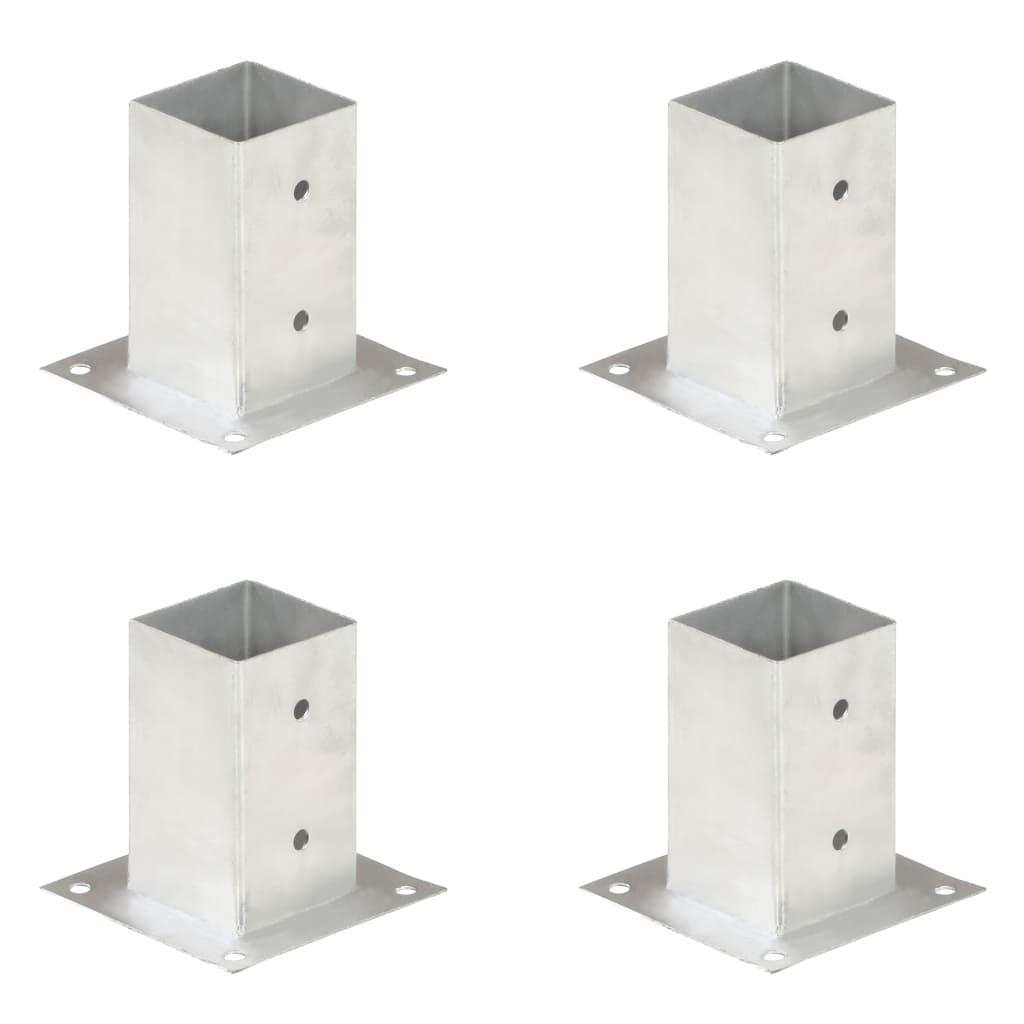 stolpefod 4 stk. 81 mm galvaniseret metal