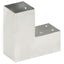 stolpebeslag L-form 71x71 mm galvaniseret metal