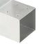 stolpebeslag L-form 4 stk. 71x71 mm galvaniseret metal