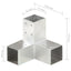 stolpebeslag Y-form 71x71 mm galvaniseret metal