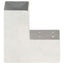 stolpebeslag L-form 81x81 mm galvaniseret metal