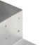 stolpebeslag L-form 81x81 mm galvaniseret metal