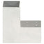 stolpebeslag L-form 4 stk. 81x81 mm galvaniseret metal