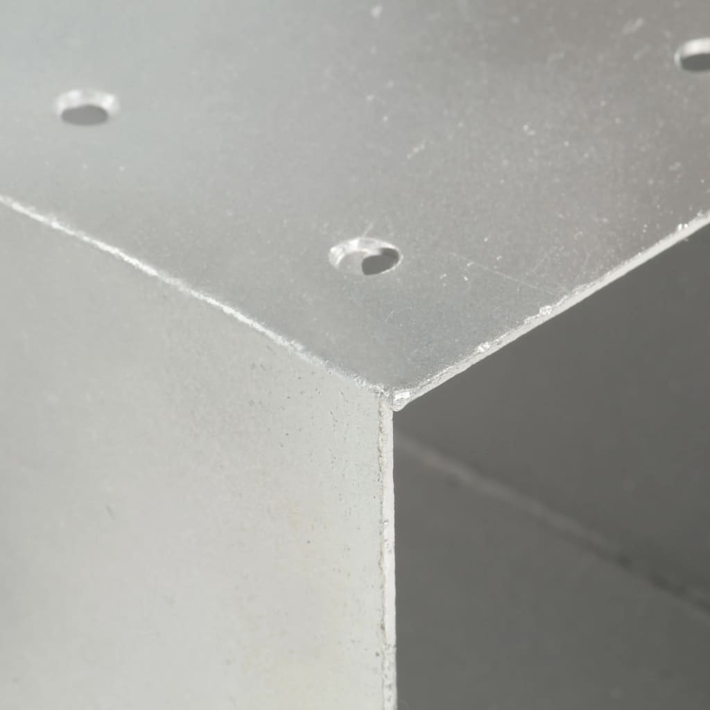stolpebeslag X-form 81x81 mm galvaniseret metal