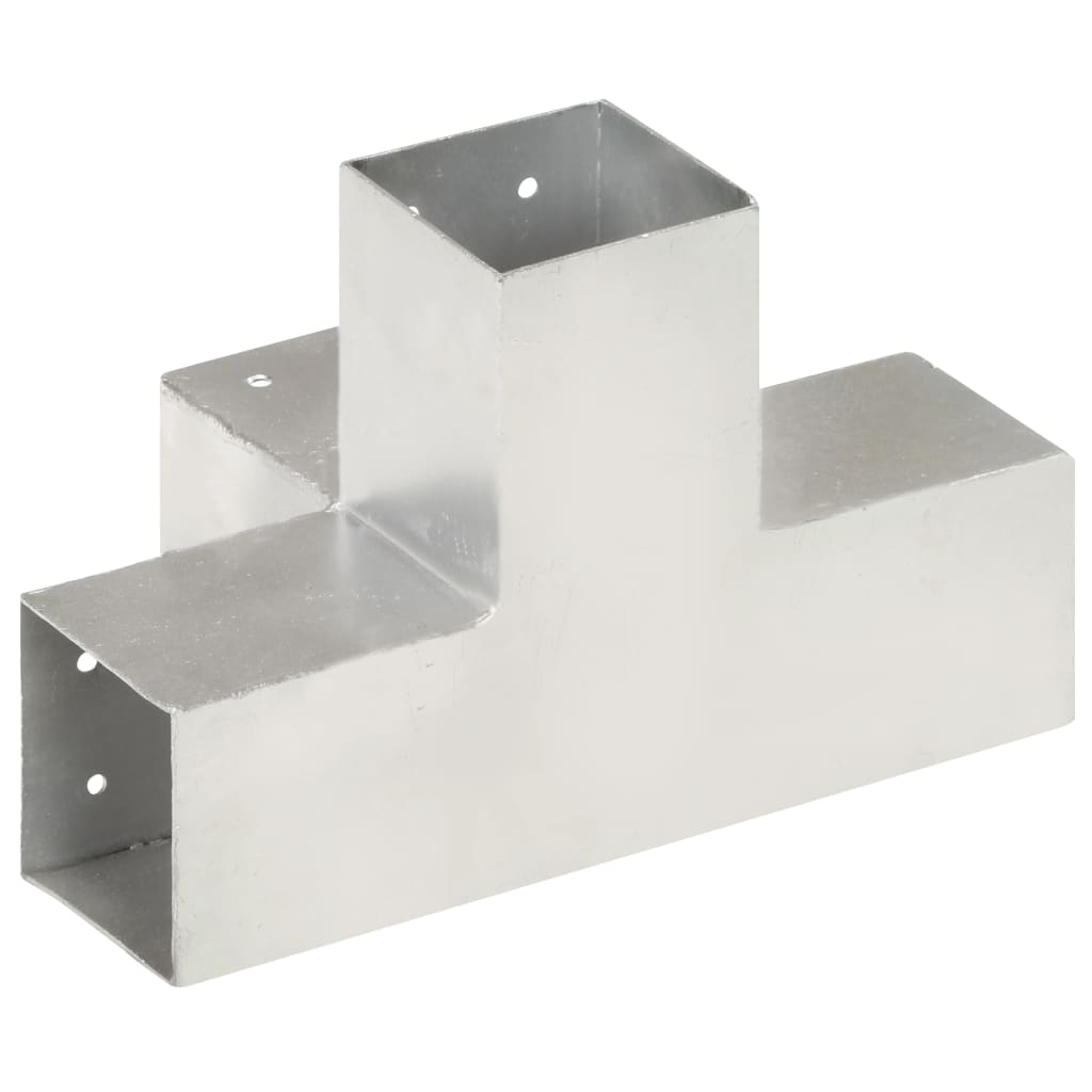 stolpebeslag X-form 4 stk. 81x81 mm galvaniseret metal