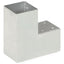 stolpebeslag L-form 91x91 mm galvaniseret metal