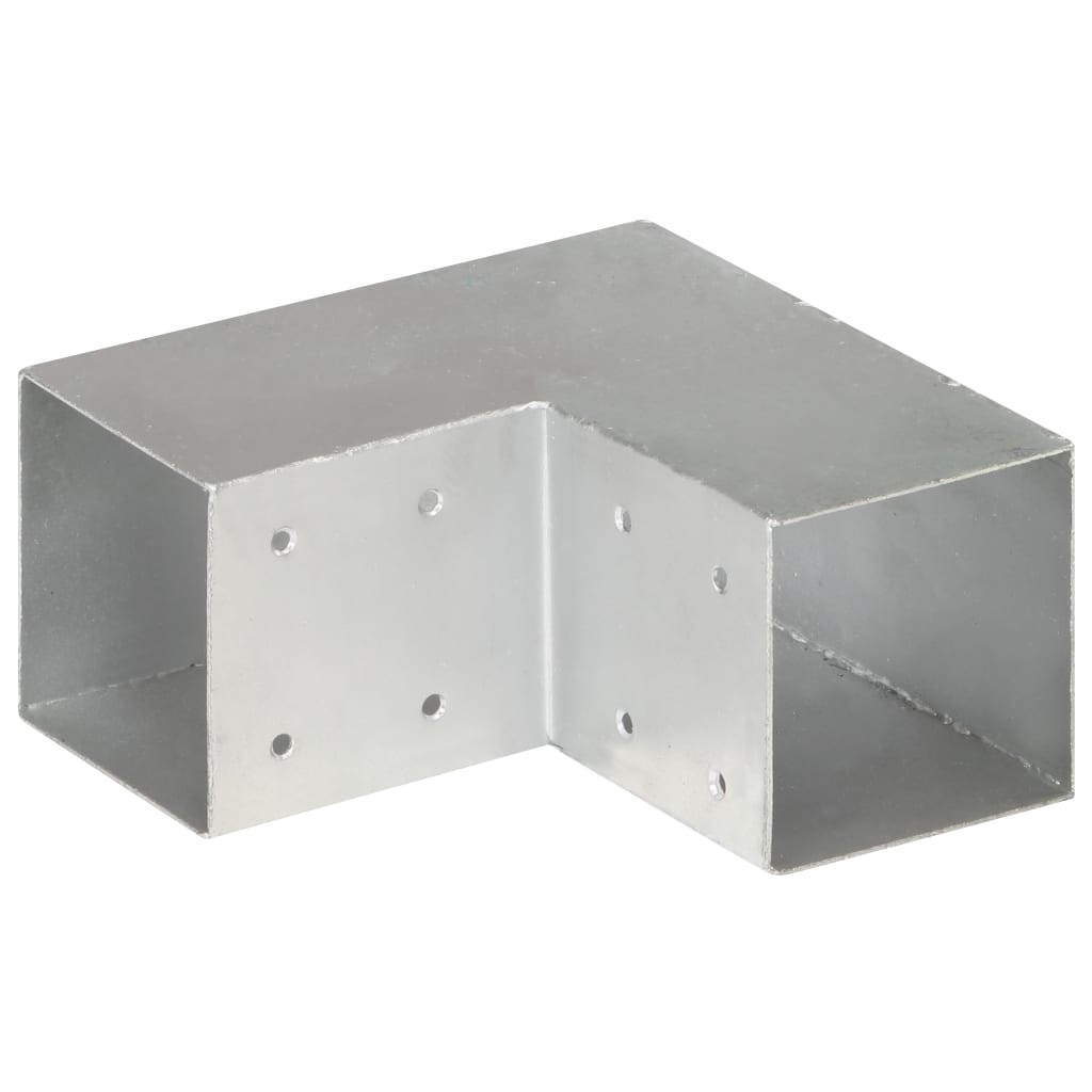 stolpebeslag L-form 91x91 mm galvaniseret metal