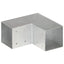 stolpebeslag L-form 4 stk. 91x91 mm galvaniseret metal