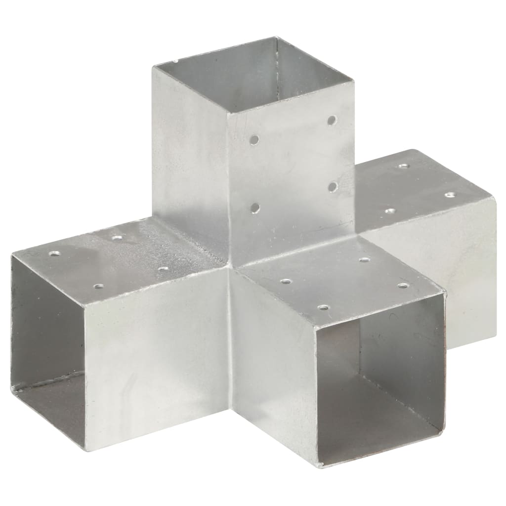 stolpebeslag X-form 91x91 mm galvaniseret metal