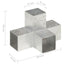 stolpebeslag X-form 91x91 mm galvaniseret metal