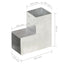 stolpebeslag L-form 4 stk. 101x101 mm galvaniseret metal