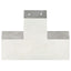 stolpebeslag X-form 101x101 mm galvaniseret metal