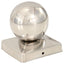 kugleformede stolpehætter 6 stk. 101x101 mm rustfrit stål