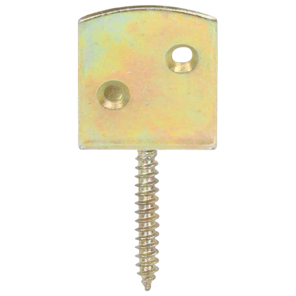beslag til hegnspanel 4 stk. L-formet galvaniseret metal