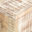 sofabord 117 x 50 x 30 cm massivt akacietræ hvid