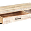 sofabord 117 x 50 x 30 cm massivt akacietræ hvid