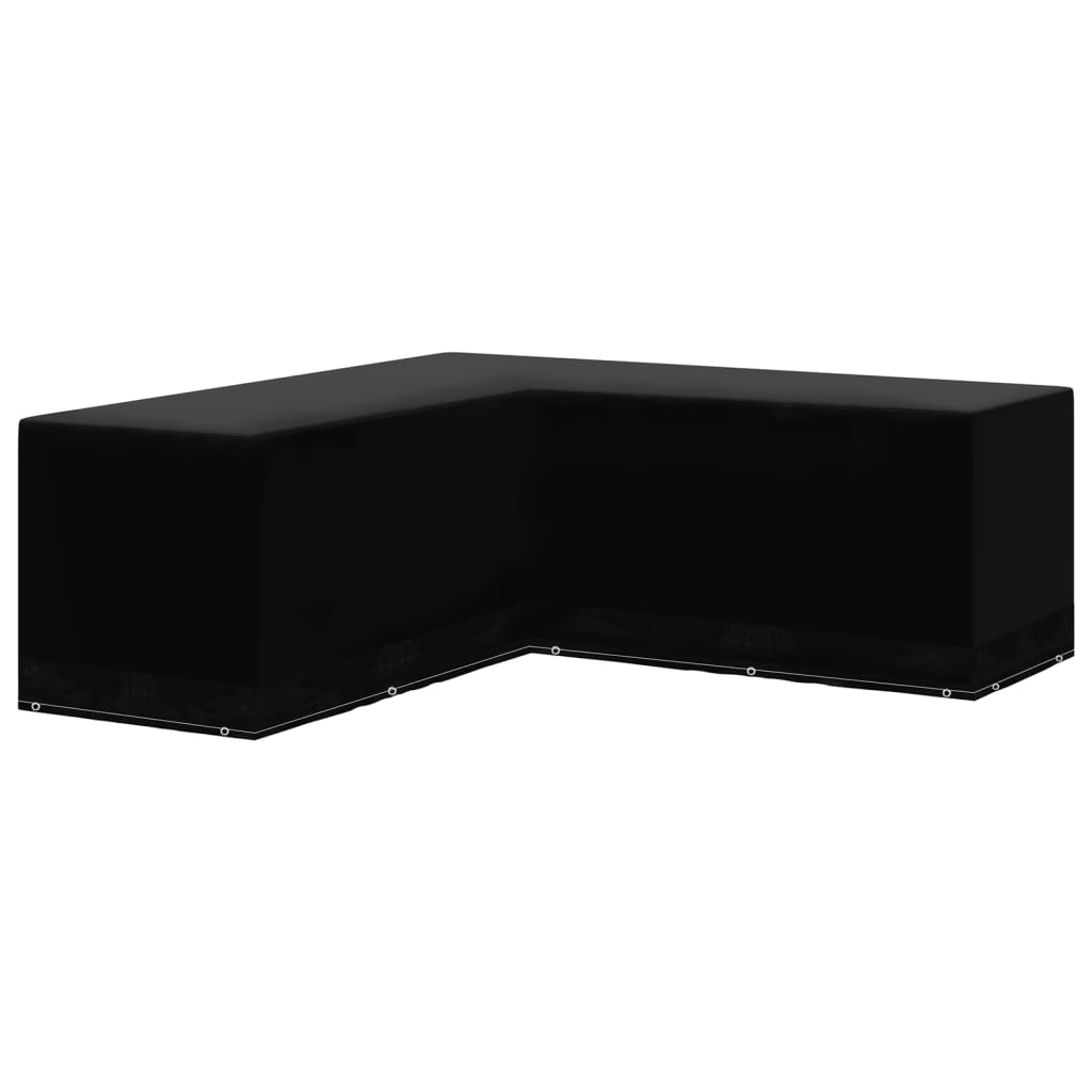 Havemøbelovertræk L-Formet 12 Snørehuller - 1 / 250 x 250 x 90 cm