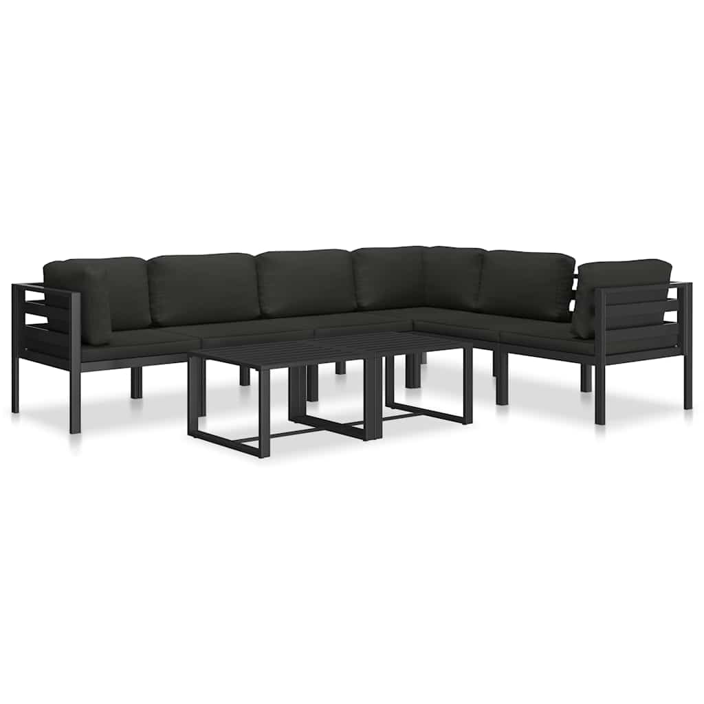 sofabord aluminium antracitgrå