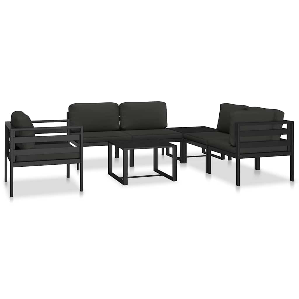 sofabord aluminium antracitgrå