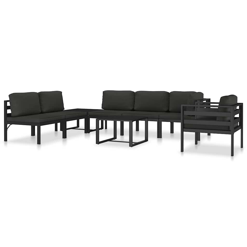 sofabord aluminium antracitgrå