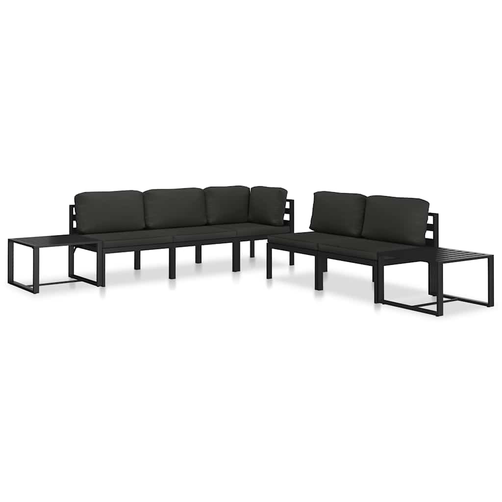 sofabord aluminium antracitgrå