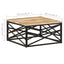 sofabord 68x68x35 cm massivt mangotræ