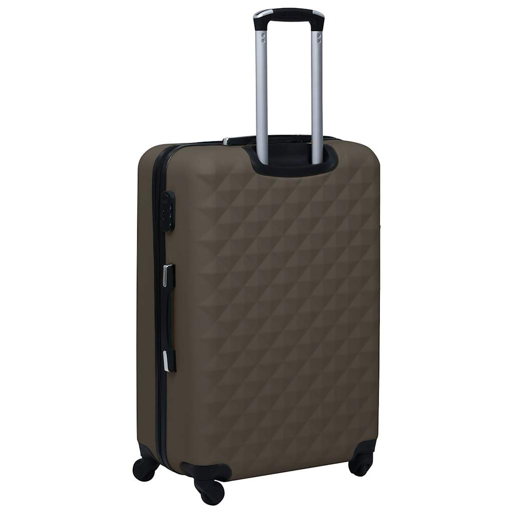 kuffertsæt 3 stk. hardcase ABS brun