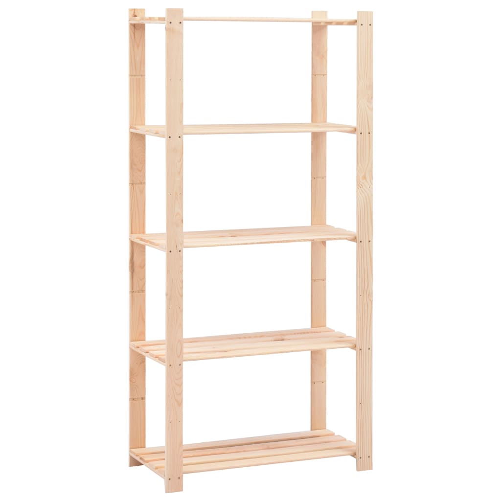 reoler 10 stk. 5 hylder 80 x 38 x 170 cm fyrretræ 250 kg