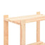 reoler 2 stk. 3 hylder 60x38x90 cm massivt fyrretræ 150 kg