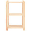 reoler 3 stk. 3 hylder 60x38x90 cm massivt fyrretræ 150 kg