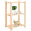 reoler 10 stk. 3 hylder 60x38x90 cm massivt fyrretræ 150 kg