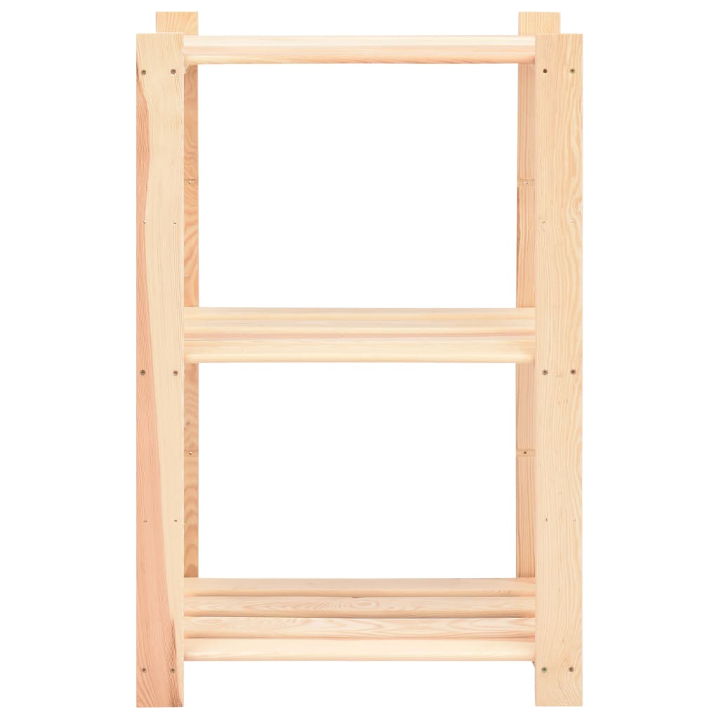 reoler 10 stk. 3 hylder 60x38x90 cm massivt fyrretræ 150 kg