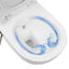 væghængt toilet uden kant med bidetfunktion keramik hvid