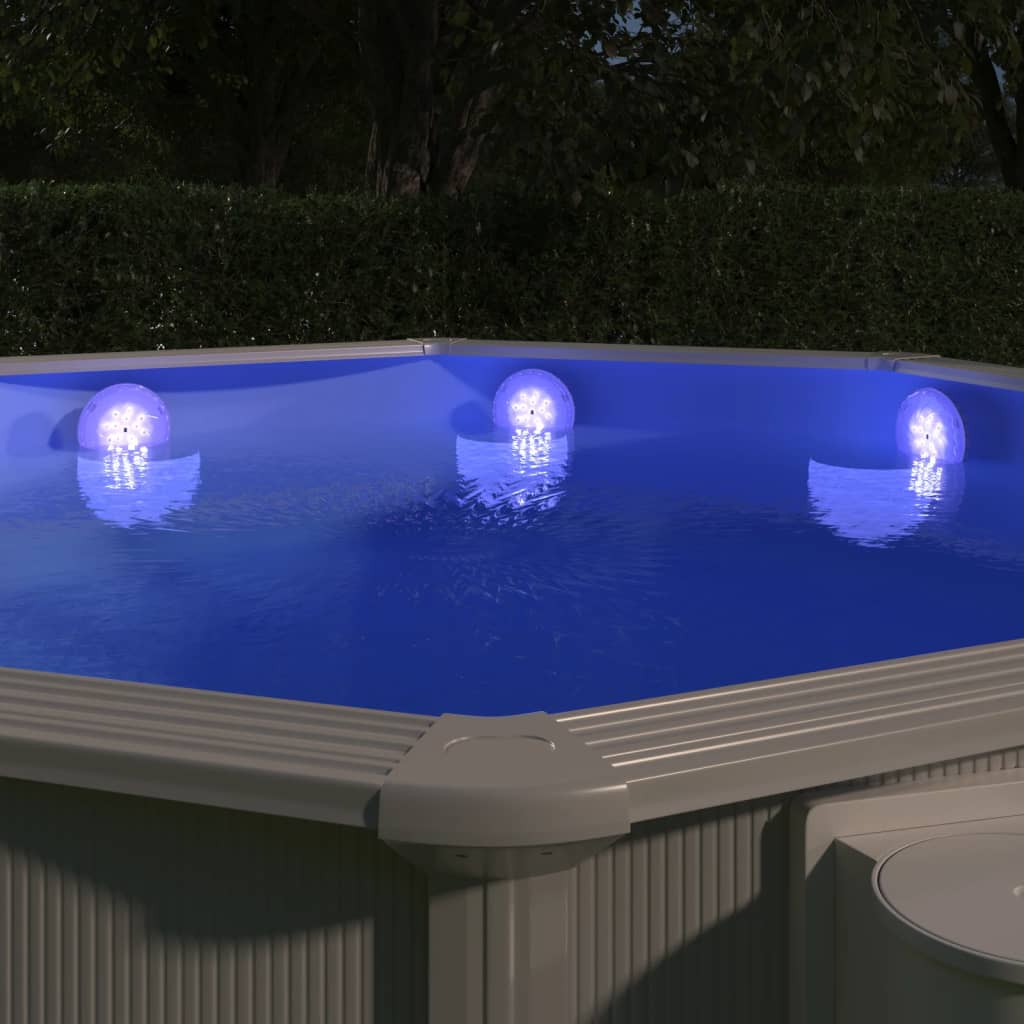 LED-poollampe med fjernbetjening nedsænkelig flydende hvid billede