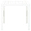 havebord 78 x 78 x 72 cm plastik hvid