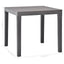 havebord 78 x 78 x 72 cm plastik mokkafarvet