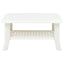 sofabord 90 x 60 x 46 cm plastik hvid