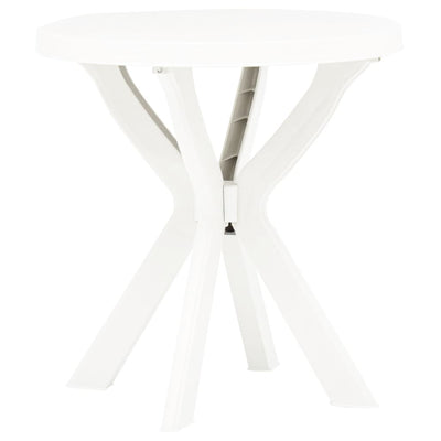 bistrobord Ø70 cm plastik hvid