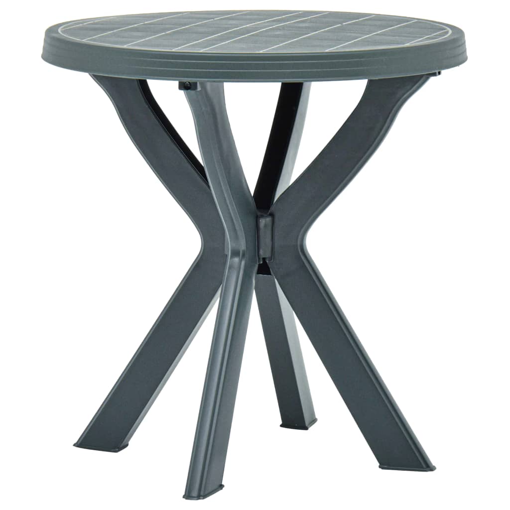 bistrobord Ø70 cm plastik grøn billede