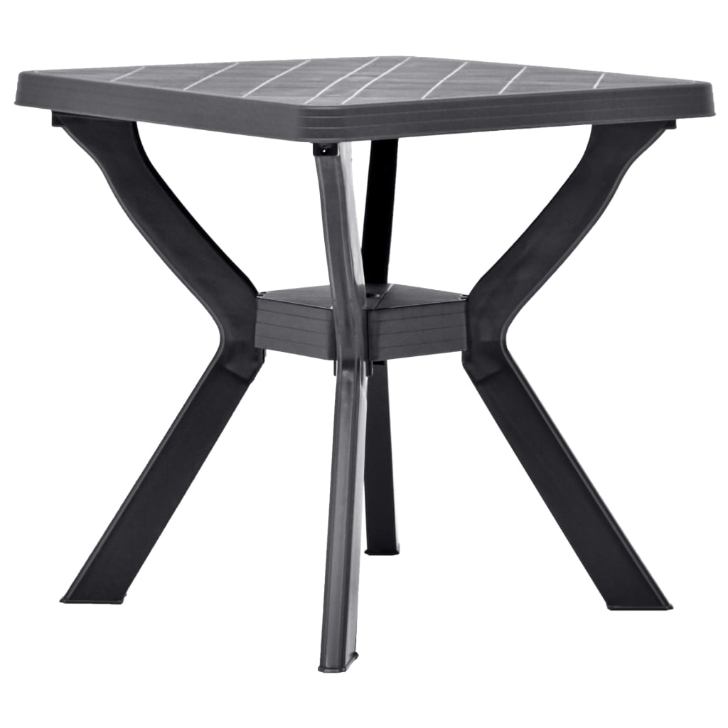 bistrobord 70x70x72 cm plast antracitgrå billede