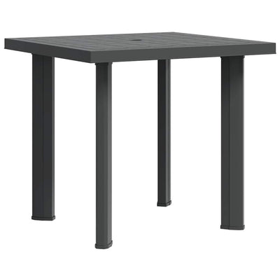 havebord 80 x 75 x 72 cm plastik antracitgrå