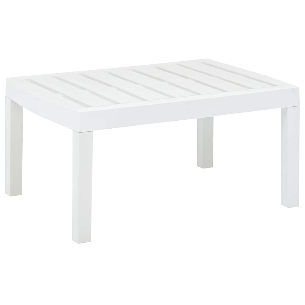 havebord 78x55x38 cm plastik hvid billede