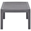 havebord 78x55x38 cm plastik mokkafarvet