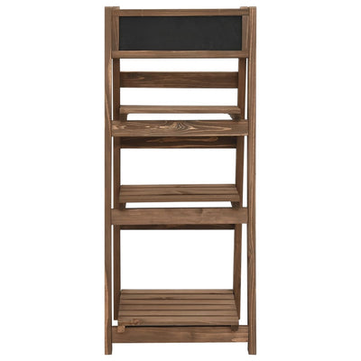 plantestativ i 3 niveauer med tavle 40x30x90 cm fyrretræ