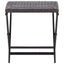 foldbar skammel polyrattan brun