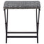 foldbar taburet polyrattan grå